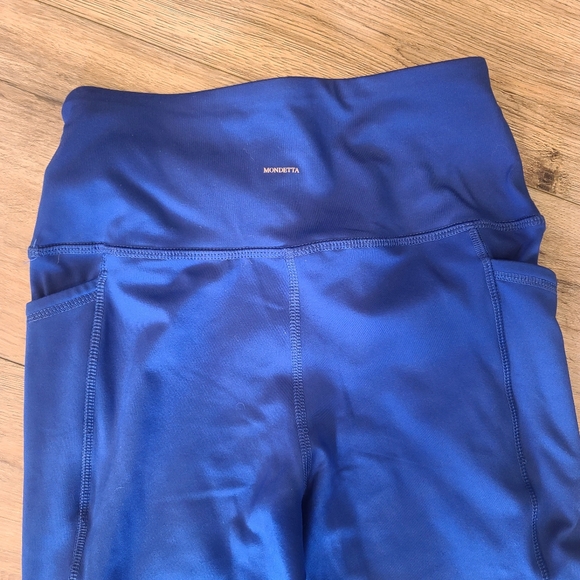 mondetta EUC, Women's Blue Legging capri with pockets. sz xs - Picture 8 of 9